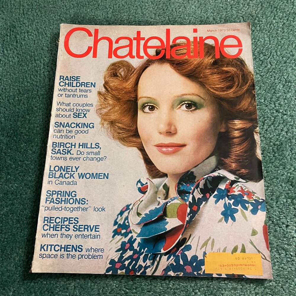 Vintage Chatelaine Magazine March 1973